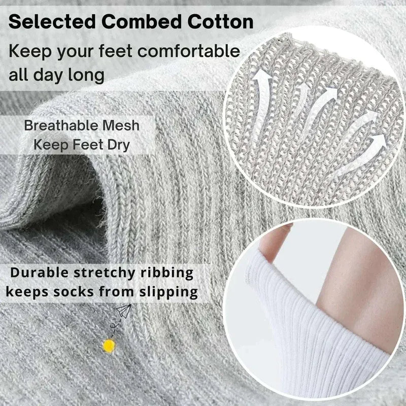 Ultimate Comfort 15-Pair Unisex Cotton Performance Sock Pack - 4A's Global