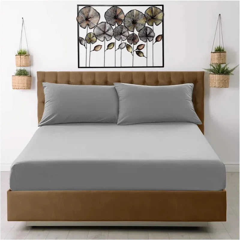 Extra Deep Fitted Sheet 30cm Pocket Hypoallergenic Luxury Bedding, 6 Colours - High Living - 4A's Global