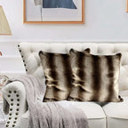 Luxury Faux Fur Rabbit Cushion Covers – Soft, Cosy &amp; Machine Washable | 43 x 43 cm (17 x 17 inches) - 4A's Global