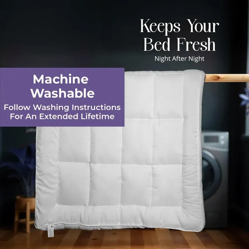 Luxury Mattress Topper – Extra Thick 11cm Deep Fill | Hypoallergenic Microfibre | Hotel-Style Comfort UK - 4A's Global