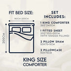 Reversible & Plain Duvet Cover and Matching Pillowcase Set –  Elegant, Soft & Durable Bedding - 4A's Global