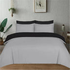 4AS Reversible Duvet Cover Set – Pink and Black Luxury Bedding
