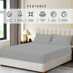 Extra Deep 30cm Fitted Bed Sheet – Luxury Hotel-Quality Deep Pocket Sheet for Perfect Mattress Fit - 4A's Global