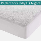 Waterproof Terry Winter Bed Sheet  – Soft, Breathable &amp; Allergy-Proof Bedding Protection - 4A's Global