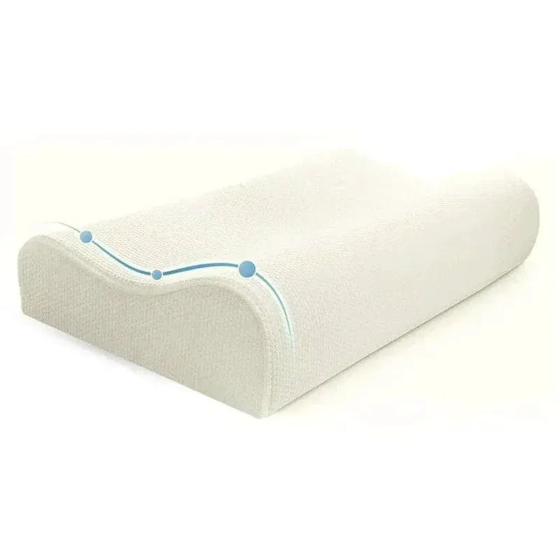 Cylindrical pillow with a white background