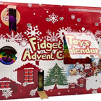 Fidget Advent Calendar packaging with Christmas-themed design