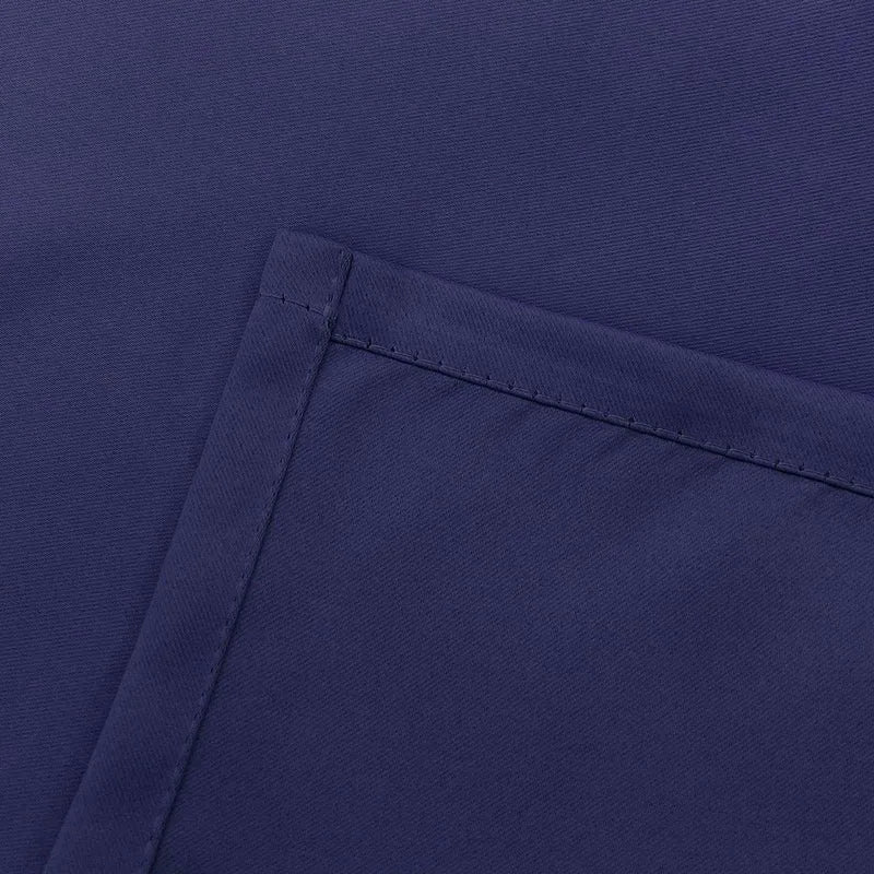 Navy Blue Thermal Blackout Eyelet Curtains – Ready Made Insulated Privacy &amp; Noise Reducing Drapes - 4A's Global