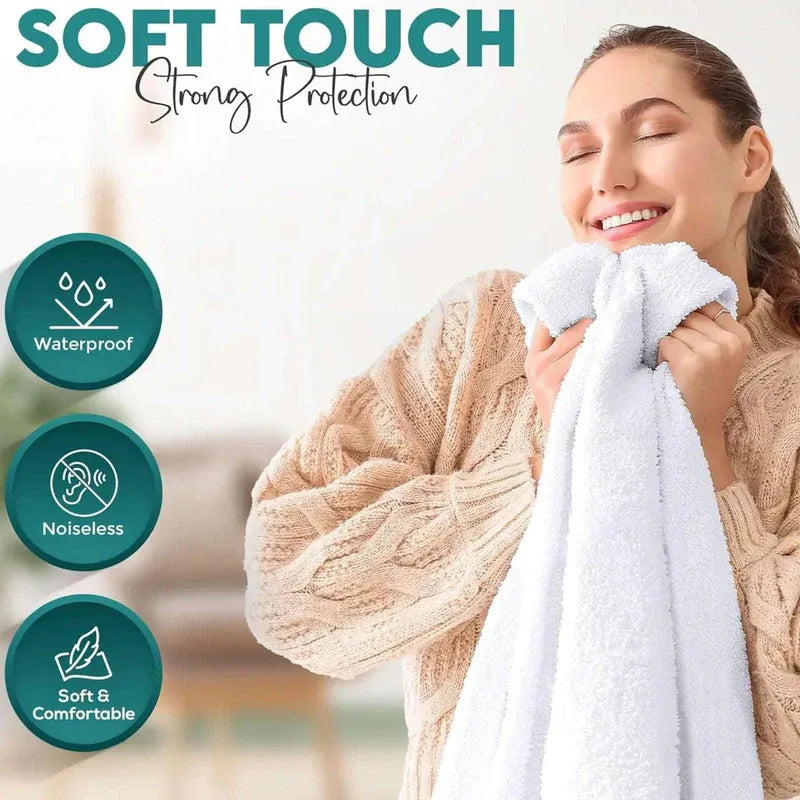 Waterproof Terry Winter Bed Sheet  – Soft, Breathable &amp; Allergy-Proof Bedding Protection - 4A's Global