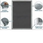 A2 Snap Frames Poster Clip Holders Displays Retail Wall Notice Boards (Silver) , Decor Photo - 4A's Global
