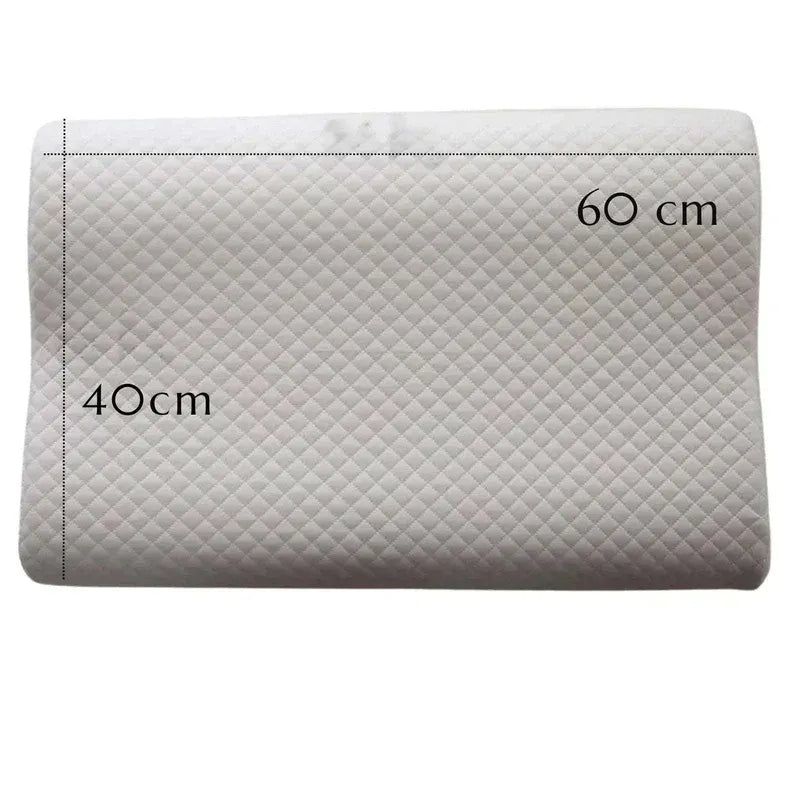 Gray pillow with measurements on a white background