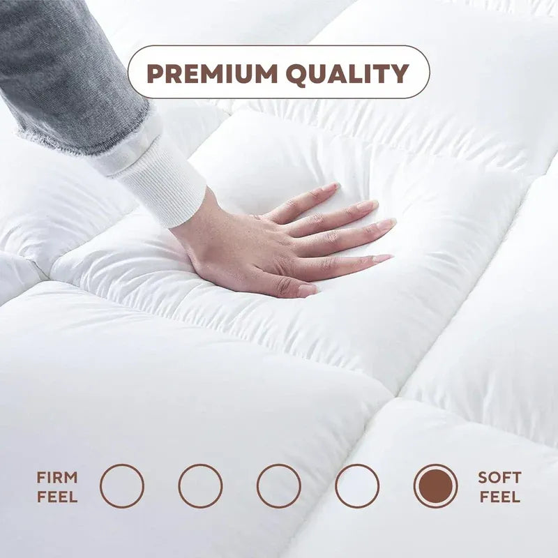 Luxury Mattress Topper – Extra Thick 11cm Deep Fill | Hypoallergenic Microfibre | Hotel-Style Comfort UK - 4A's Global