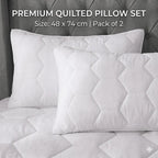 Premium Hexagonal Quilted Mattress Protector Sheet | Lightweight & Breathable | 30cm Extra Deep Fit | Noiseless | White | UK Sizes - 4A's Global