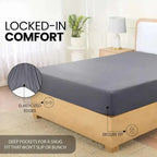 Extra Deep 30cm Fitted Bed Sheet – Luxury Hotel-Quality Deep Pocket Sheet for Perfect Mattress Fit - 4A's Global