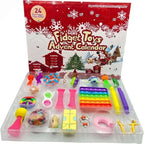Fidget toys advent calendar with colorful fidget items displayed