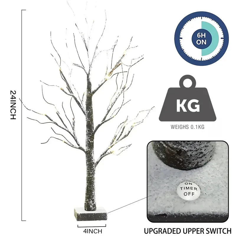 LED Christmas Trees – Indoor &amp; Outdoor Festive Decoration with Warm White LED Lights | 2ft, 5ft &amp; 6ft - 4A's Global