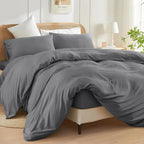High Living Plain Duvet Cover Set – Breathable, Hypoallergenic Bedding - 4A's Global