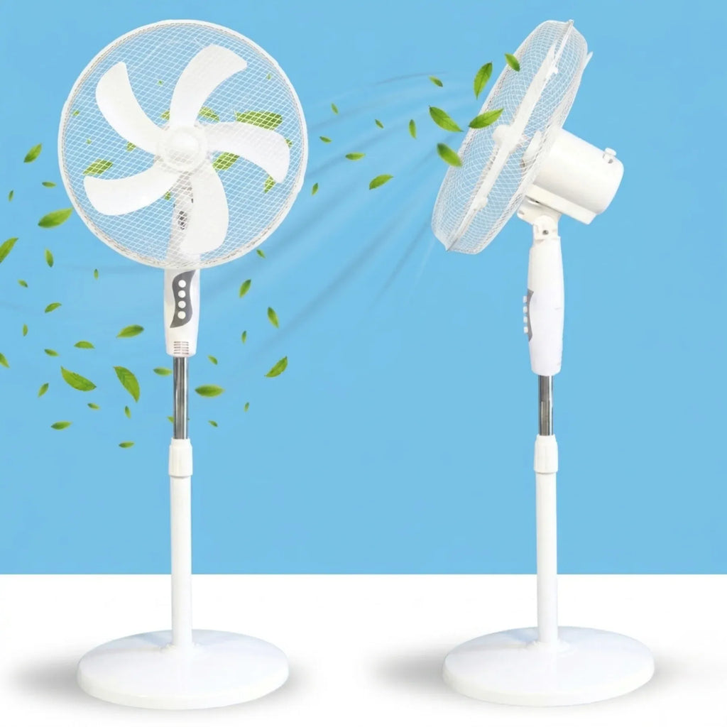 16” Oscillating Pedestal Fan – 40W 3-Speed Quiet Standing Fan with Adjustable Height - 4A's Global