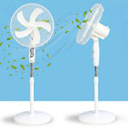 16” Oscillating Pedestal Fan – 40W 3-Speed Quiet Standing Fan with Adjustable Height - 4A's Global