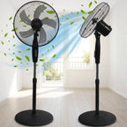 16” Oscillating Pedestal Fan – 40W 3-Speed Quiet Standing Fan with Adjustable Height - 4A's Global