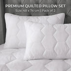 Premium Hexagonal Quilted Mattress Protector Sheet | Lightweight & Breathable | 30cm Extra Deep Fit | Noiseless | White | UK Sizes - 4A's Global