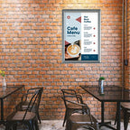 A2 Snap Frames Poster Clip Holders Displays Retail Wall Notice Boards (Silver) , Decor Photo - 4A's Global