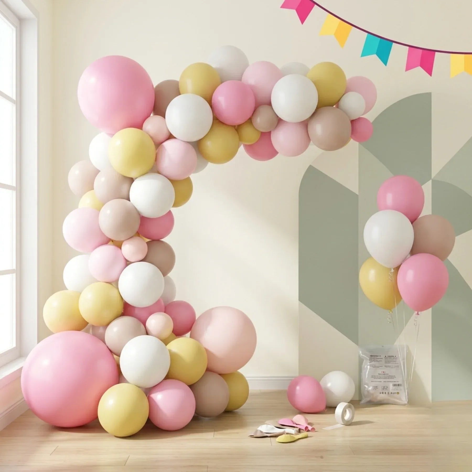 Balloon Garland Kit – Perfect for Birthday, Wedding, Baby Shower &amp; Party Decorations - 4A's Global