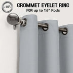 Thermal Blackout Eyelet Curtains – Ready Made Insulated Privacy & Noise Reducing Drapes - 4A's Global
