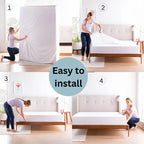 Waterproof Mattress Encasement Fully Zippered Bed Bug Proof Anti-Allergy All UK Sizes - Cozy Living