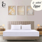 Waterproof Mattress Encasement Fully Zippered Bed Bug Proof Anti-Allergy All UK Sizes - Cozy Living
