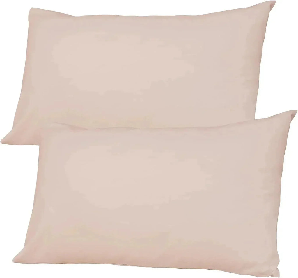 2x Luxury Percale Polycotton Pillowcase Pair – Soft, Durable &amp; Easy-Care Bedding