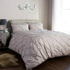 Pintuck Duvet Cover Set | Luxury Pinch Pleat Bedding - 4A's Global