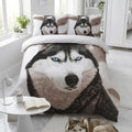 3D Animal Print Duvet Cover Set with Pillowcases, Soft Cotton-Feel Microfiber - High Living - 4A's Global