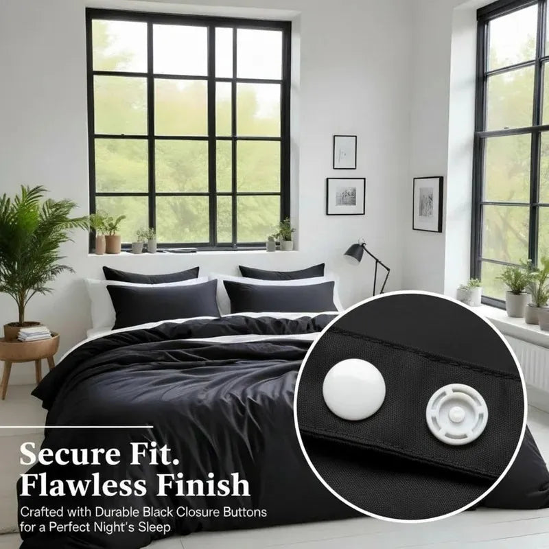 Washed Microfibre Duvet Cover Set Ultra Soft Wrinkle Free All UK Sizes - 4AS - 4A's Global