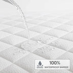Premium Bamboo Waterproof Mattress Protector – Breathable & Hypoallergenic Fitted Cover - 4A's Global