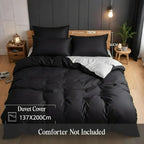 Washed Microfibre Duvet Cover Set Ultra Soft Wrinkle Free All UK Sizes - 4AS - 4A's Global