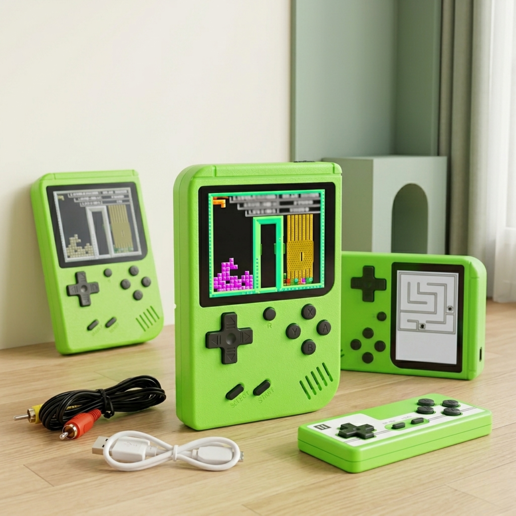 800 in 1 Retro Handheld Game Console – Rechargeable 8-Bit Classic Gaming Toy