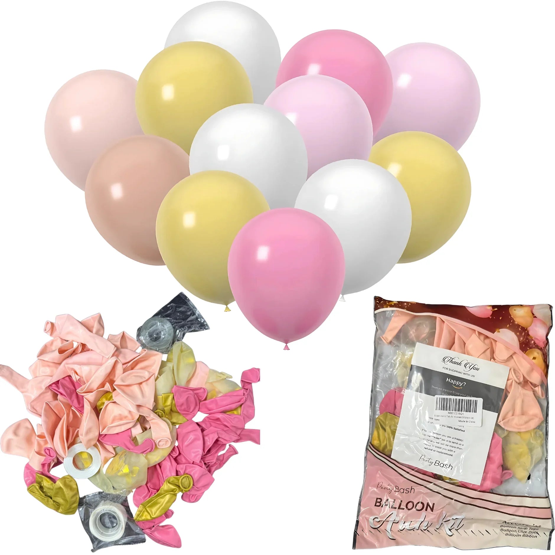 Balloon Garland Kit – Perfect for Birthday, Wedding, Baby Shower &amp; Party Decorations - 4A's Global