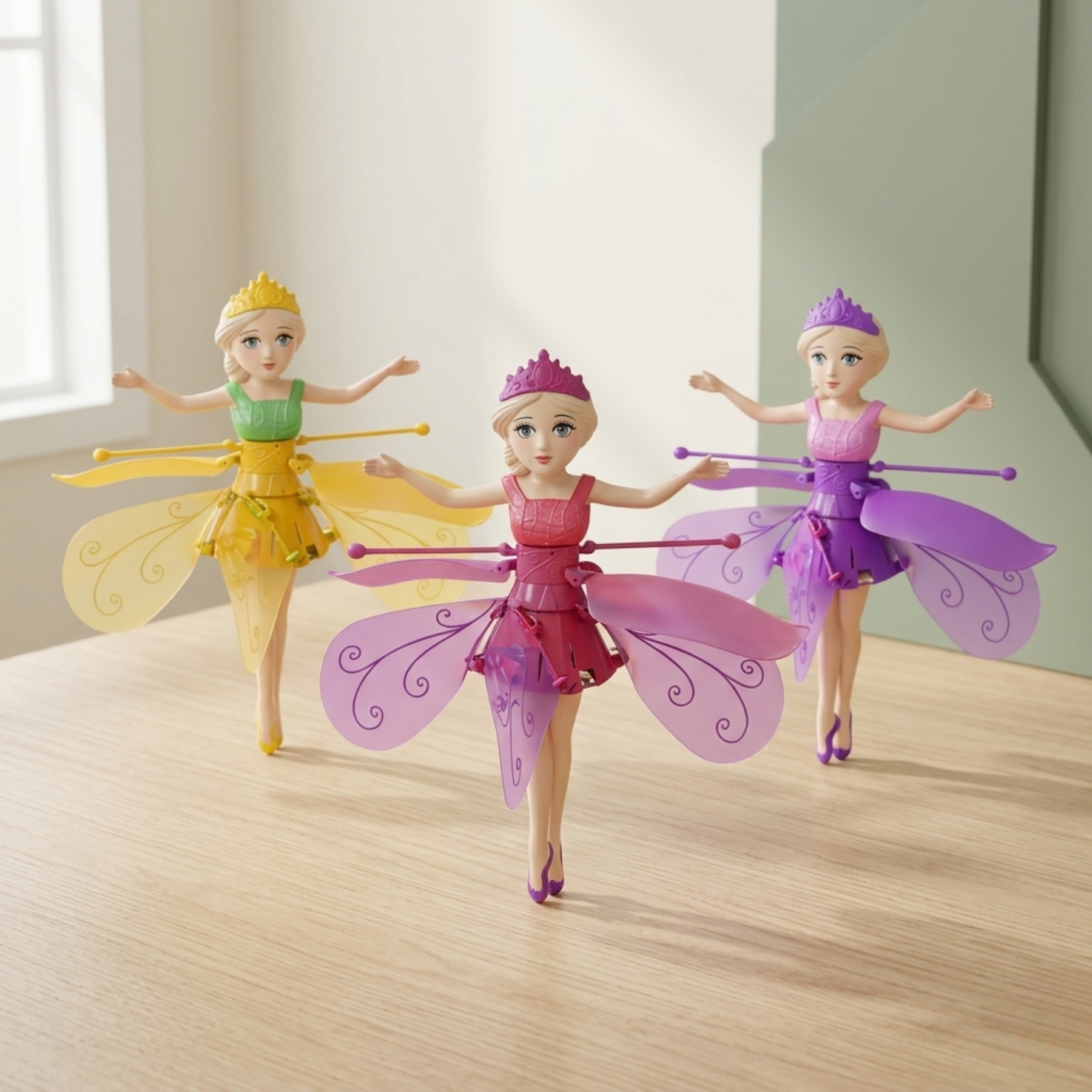Fairy Flying Toy – Hand Sensor Induction Helicopter with LED Lights