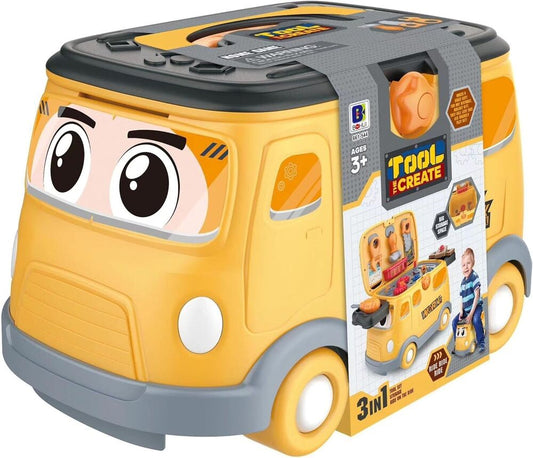 3 In 1 The Create Tool Set, Storage & Ride On The Ride All In 1 Boys Portable - 4A's Global