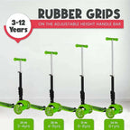 3 in 1 Scooter With Removeable Seat for Kids Ages 3-12 Adjustable Height 3 Wheel - 4A's Global