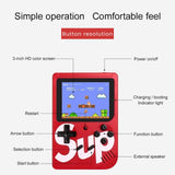 Meesa 400 in 1 Retro Handheld Game Console – Rechargeable 8-Bit Mini Gaming Box