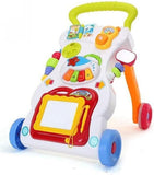 2 in 1 Baby Walker & Table Musical Walker Pull & Twist Toys My First Walker Baby - 4A's Global