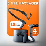 SGM Detachable Vibrating Massage Gun | 15-Speed Percussion Massager for Muscle - 4A's Global