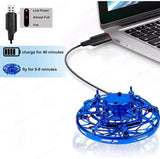 Flying Spinner Toy – Hand-Controlled Mini Drone with RGB Lights, 360° - 4A's Global