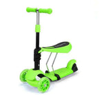 5 in 1 Kids Kick Scooter for kids Lightweight 3 Wheels Scooter Foldable Adjustable Height Easy Turning 3 Wheel Scooter Kids Boys Girls - 4A's Global