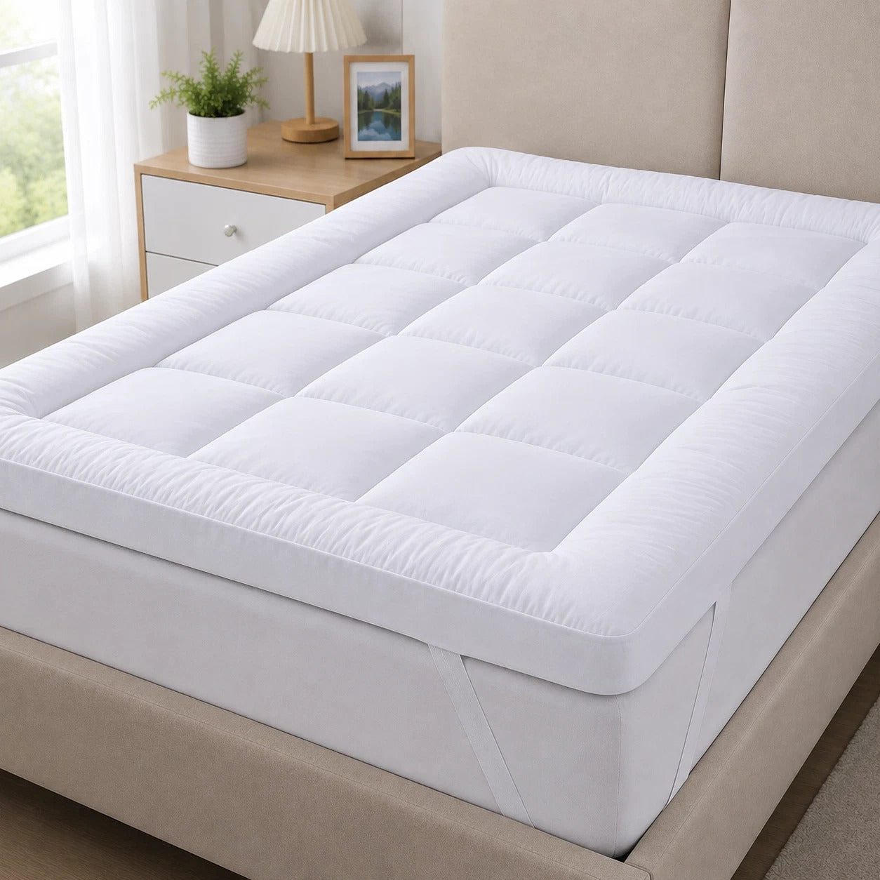 10cm Extra Thick Mattress Topper | 1100GSM Deep-Fill Luxury | All UK Sizes | 4AS