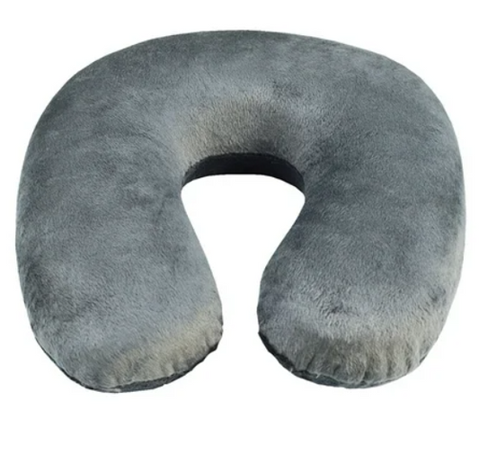 Cooling Memory Foam Travel Pillow – Lightweight, Compact &amp; Portable | 30x30x9 cm / 11.8x11.8x3.5 in | Black - 4A's Global