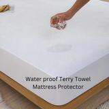 High Living Waterproof Mattress Protector Terry Towel Fitted Bedsheets,  Topper Cover Non Noisy Breathable