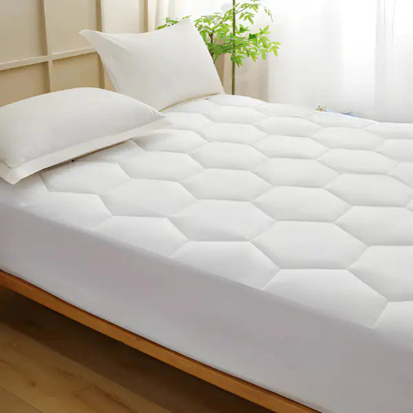 CL 30cm Deep Waterproof Mattress Protector | Quilted, Breathable &amp; Noise-Free | White | UK Sizes - 4A's Global