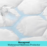 CL 30cm Deep Waterproof Mattress Protector | Quilted, Breathable &amp; Noise-Free | White | UK Sizes - 4A's Global